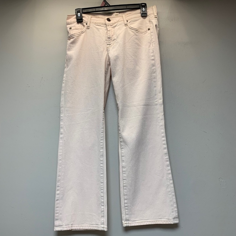 7 For All Mankind Jeans Womens 31 Pink Excellent Straight Leg U172213S-213S